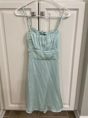 Hollister Aqua Satin Dress